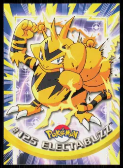 2000 Topps Pokemon TV Animation Series 3 Electabuzz Blue Logo #125 - Image 1