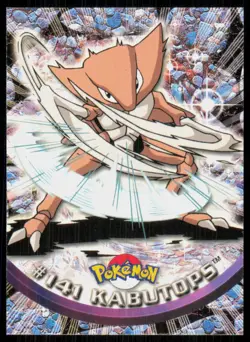 2000 Topps Pokemon TV Animation Series 3 Kabutops Blue Logo #141 - Image 1