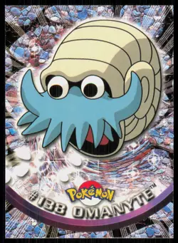 2000 Topps Pokemon TV Animation Series 3 Omanyte Blue Logo #138 - Image 1