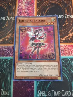 Yugioh Trickstar Lycoris MP18-EN036 Super Rare 1st Edition Near Mint - Image 1