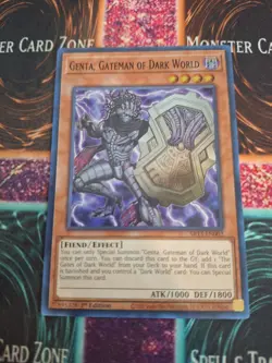 Yugioh Genta, Gateman of Dark World SR13-EN002 Super Rare 1st Edition Near Mint - Image 1