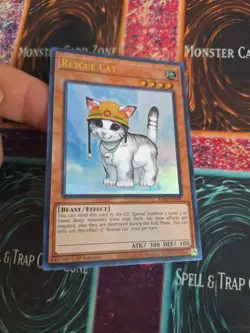 Yugioh Rescue Cat RA02-EN001 Ultra Rare 1st Edition Near Mint - Image 2