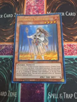 Yugioh Shiranui Solitaire MAMA-EN054 Ultra Rare 1st Edition Near Mint - Image 1