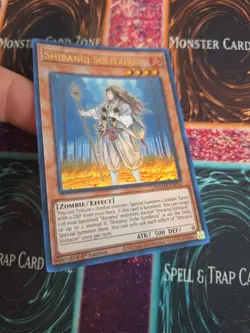 Yugioh Shiranui Solitaire MAMA-EN054 Ultra Rare 1st Edition Near Mint - Image 2