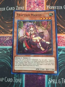 Yugioh Traptrix Mantis COTD-EN030 Super Rare Unlimited Near Mint - Image 1