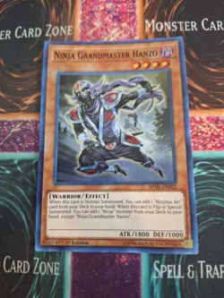 Yugioh Ninja Grandmaster Hanzo SHVA-EN022 Super Rare 1st Edition Near Mint - Image 1