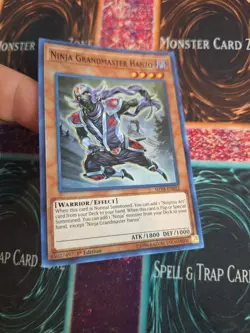 Yugioh Ninja Grandmaster Hanzo SHVA-EN022 Super Rare 1st Edition Near Mint - Image 2