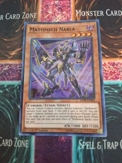 Yugioh Mathmech Nabla MYFI-EN002 Super Rare 1st Edition Near Mint - Image 1