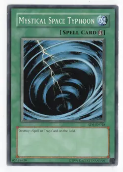 Mystical Space Typhoon SD6-EN018 Common Unlimited Yugioh TCG - LP - Image 1