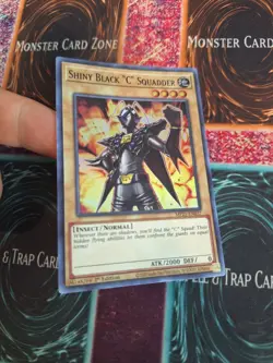 Yugioh Shiny Black "C" Squadder MP21-EN037 Super Rare 1st Edition Near Mint - Image 2