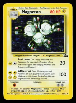 Magneton 11/62 Holo Rare Fossil Pokemon Card - Image 1