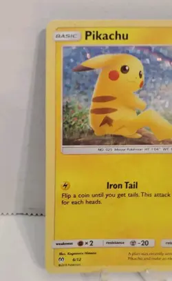 Pikachu 6/12 McDonalds 2019 Holo Promo Pokemon Card TCG NM - Image 3