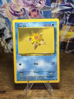 Staryu 65/102 Base Set Vintage Pokemon Card From 1999 Wizards Of The Coast LP-MP - Image 1