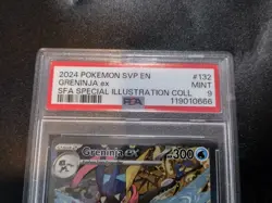 PSA 9 Greninja ex SVP 132 Shrouded Fable Black Star Promo Pokemon Card - Image 3