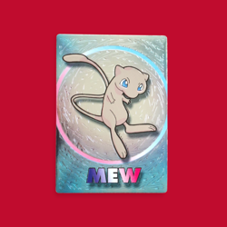 MEW--JAPANESE MEIJI EMBOSSED PROMO FOIL POKEMON CARD - Image 1