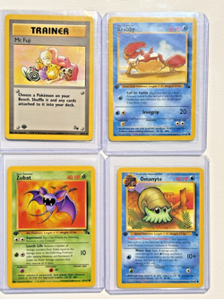 1999 WOTC POKEMON FOSSIL 28 CARD LOT MP-NM 1st Edition VINTAGE RARE TCG MR FUJI - Image 2