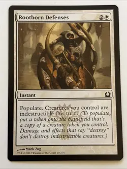 MTG Return to Ravnica Rootborn Defenses 19/274 NM - Image 1
