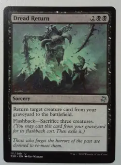 Dread Return *Uncommon* Magic MtG x1 Time Spiral Remastered - Image 1