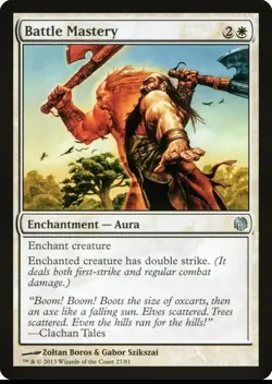 X 1 Battle Mastery NM 027 Heroes vs. Monsters MTG Magic The Gathering - Image 1