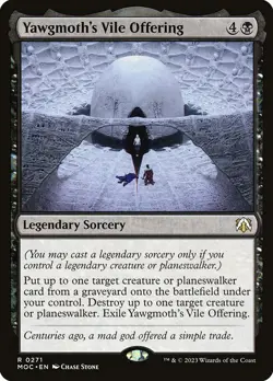 1x Yawgmoth's Vile Offering NM Eng MTG - March of the Machine Commander - Image 1