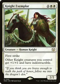 1x Knight Exemplar NM Eng MTG - March of the Machine Commander - Image 1