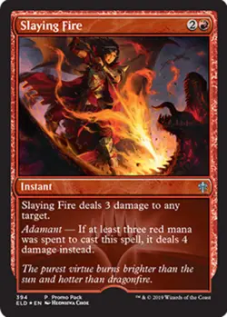 4x Slaying Fire - Dark Frame Promo NM-Mint, English Unique & Misc Promos MTG Mag - Image 1