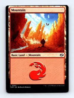 #283 2025 Tarkir: Dragonstorm * Mountain Common MISCUT - Image 1