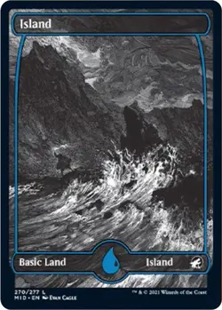 Magic: The Gathering Innistrad: Midnight Hunt #270 Island (270) Foil - Image 1