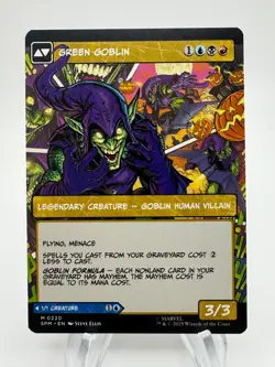 MTG Spider-Man NORMAN OSBORN GREEN GOBLIN Borderless Mythic #220 2 - Image 2