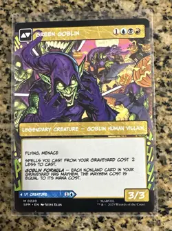 MTG Spider-Man NORMAN OSBORN GREEN GOBLIN Borderless Mythic #220 1 - Image 2