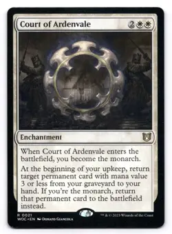 Court of Ardenvale LP Commander: Wilds of Eldraine 21 MTG Regular - Image 1