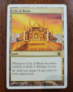 City of Brass x1 Eighth Edition 8th MTG Magic Moderate Play MP English - Image 1