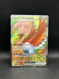 Ethan’s Ho-Oh ex 209/182 ULTRA RARE HOLO Destined Rivals Sv10 Pokemon Full Art - Image 1