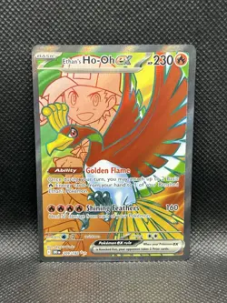 Ethan’s Ho-Oh ex 209/182 ULTRA RARE HOLO Destined Rivals Sv10 Pokemon Full Art - Image 2