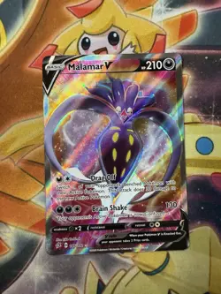 Malamar V - 186/192 - Pokemon Rebel Clash Sword & Shield Full Art Rare Card NM - Image 1