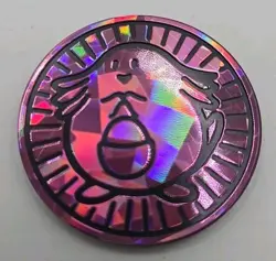 Pokemon Trading Card Games Chansey Purple Plastic Coin Japanese - Image 1