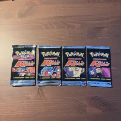 Pokemon Team Rocket Booster Pack Artset Opened/empty 2000 WOTC - Image 1