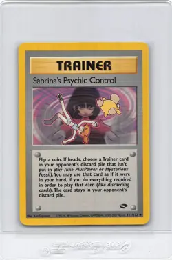 Sabrina's Psychic Control 121/132 - Gym Challenge - UNLIMITED - Pokemon Card LP - Image 1