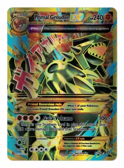PRIMAL GROUDON MEGA EX - SHINY FULL ART / FA - 97/98 POKEMON XY ANCIENT ORIGINS - Image 1