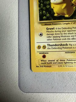 #1 Pikachu WOTC Black Star Promo Red cheeks; Sugimori art Vintage Pokemon - Image 2