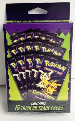 Pokemon Trick or Trade Booster Pack box - 15 Packs NEW Sealed Box - Image 1