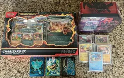 Pokemon Lot-10 Boosters-Destined Rivals Tin, Charizard Ex Box 100 Singles & More - Image 2