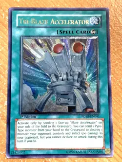 yugioh Tri-Blaze Accelerator FOTB-EN041 Ultimate Rare 1st Edition near mint - Image 1