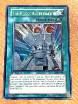 yugioh Tri-Blaze Accelerator FOTB-EN041 Ultimate Rare 1st Edition near mint - Image 2