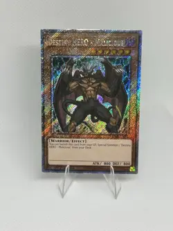 Yu-Gi-Oh! Destiny HERO - Malicious RA03-EN041 Platinum Secret Rare 1st NM - Image 1