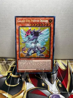 Yu-Gi-Oh! Galaxy-Eyes Photon Dragon Chibi Artwork BLMM-EN007 Secret Rare - Image 1