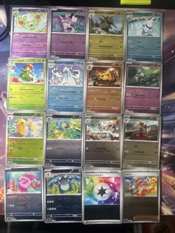 Pokemon Black Bolt And White Flare Pokeball Stamped Card Lot- 16 - Image 1