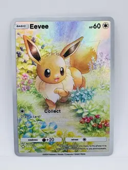 Pokemon POCKET Eevee Eeveelution Kawaii illustration DIY Doujin Art Card - Image 1