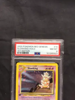 Pokemon Cards: Neo Genesis 1st Edition Rare Holo: Slowking 14/111 PSA 8 - Image 3