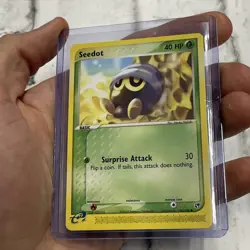 2003 Pokemon ex Sandstorm 76/100 Seedot NM/MT Pokemon Nintendo Card Common TCG - Image 2